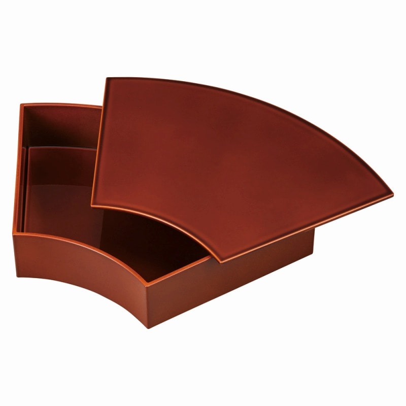 金正陶器 春慶漆風塗扇面重(親) 1個(ご注文単位1個)【直送品】