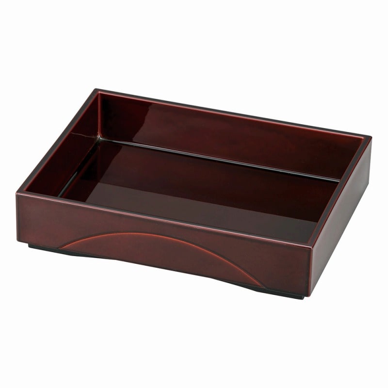 金正陶器 総溜漆風塗裏黒 70美月盛器 1個(ご注文単位1個)【直送品】