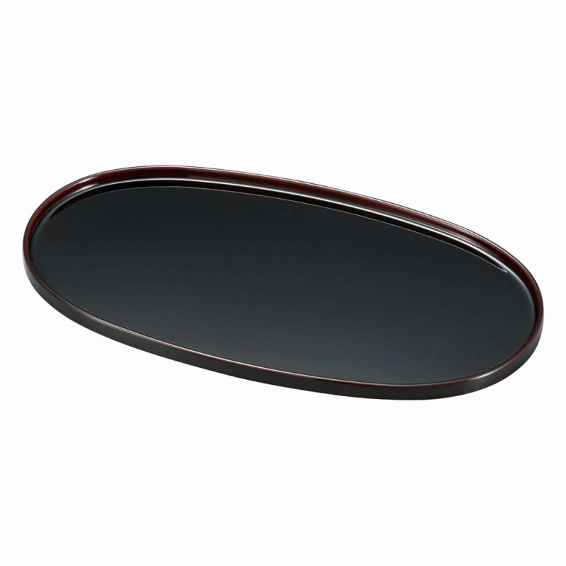 金正陶器 溜漆風塗裏黒 姫小判盆 1個(ご注文単位1個)【直送品】