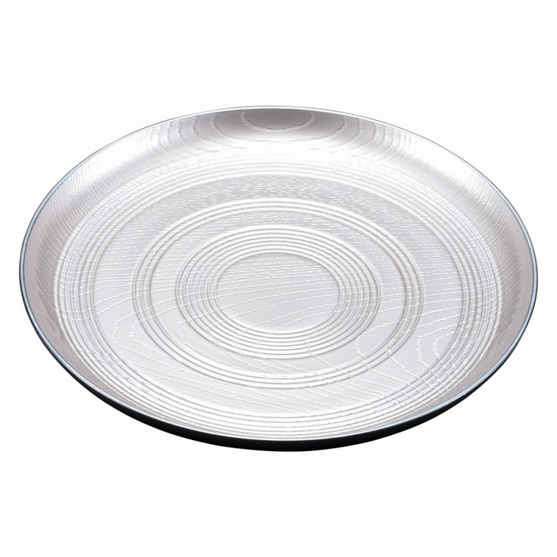 金正陶器 銀地裏黒 糸筋丸盆7寸 1個(ご注文単位1個)【直送品】