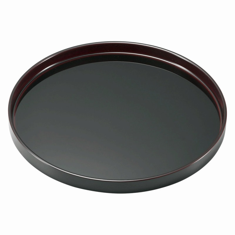 金正陶器 溜裏黒漆風塗 丸盆11寸 1個(ご注文単位1個)【直送品】