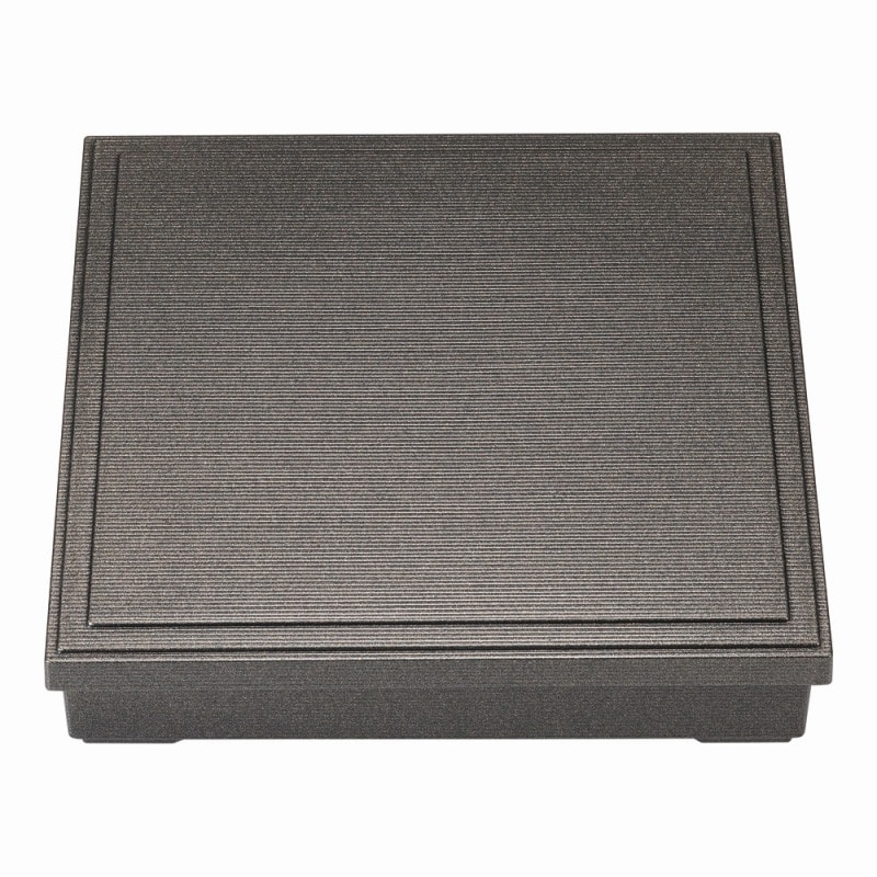 金正陶器 [A]尺0寸角雅松花堂(蓋のみ)内外銀鱗塗 1個（ご注文単位1個）【直送品】