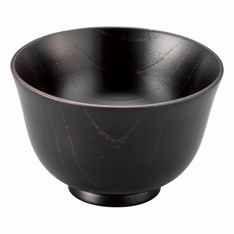 金正陶器 かぐや椀 黒 ナノコート 1個(ご注文単位1個)【直送品】