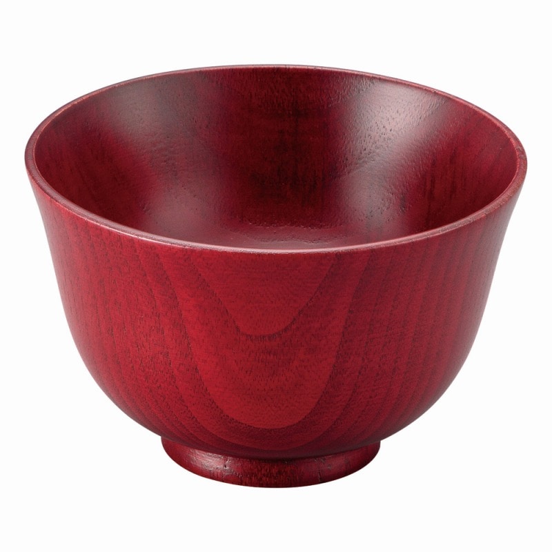 金正陶器 かぐや椀 赤 ナノコート 1個(ご注文単位1個)【直送品】