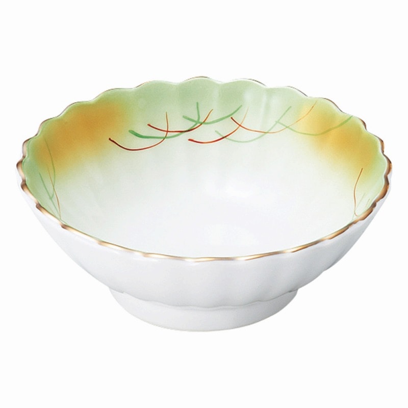 金正陶器 強化磁器 金吹きヒワ武蔵野 菊型呑水 1個(ご注文単位1個)【直送品】