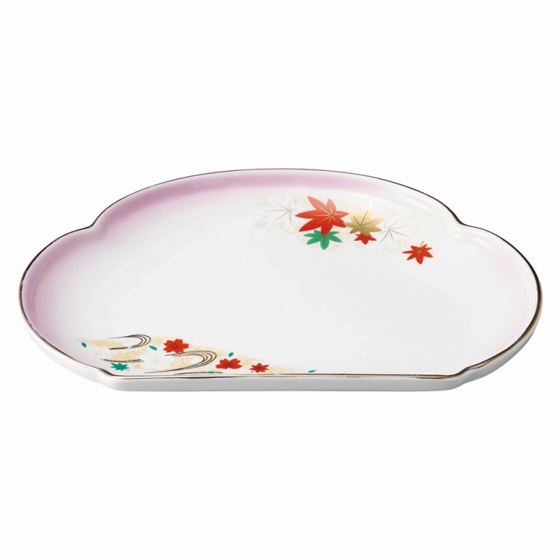 金正陶器 強化磁器 嵐山 松型天皿 1個(ご注文単位1個)【直送品】