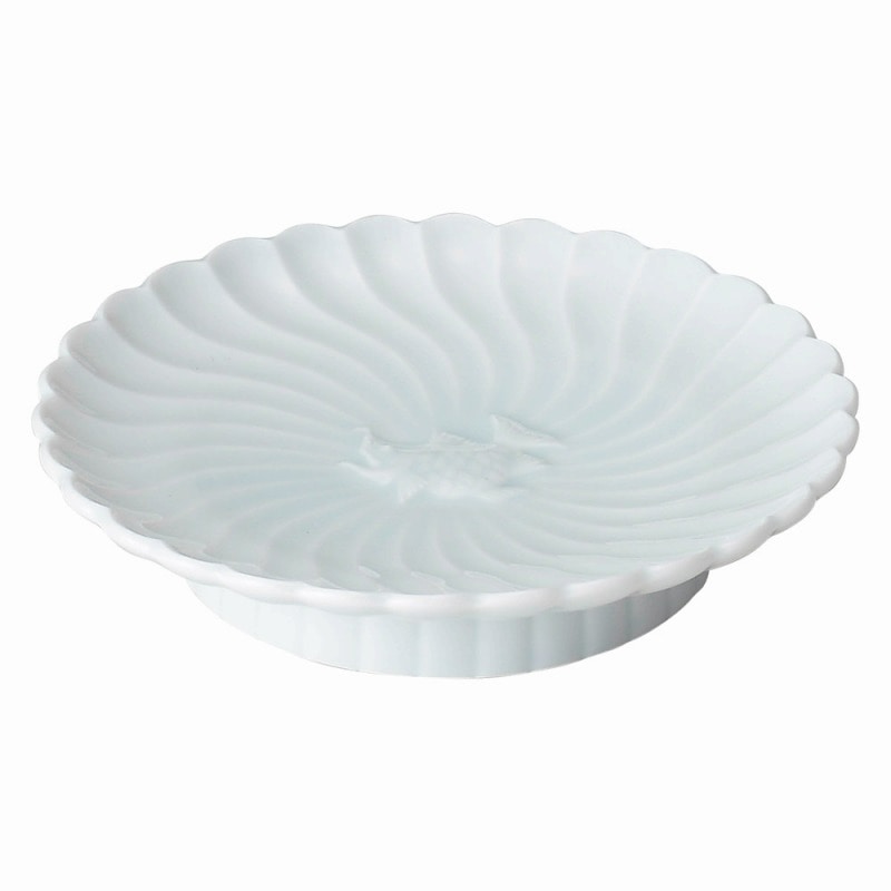 金正陶器 青白磁　高台皿 1個（ご注文単位1個）【直送品】