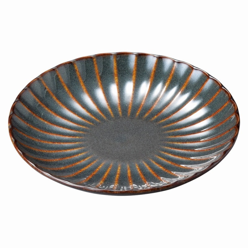 金正陶器 かすみ山藍　14.5cm丸皿 1個（ご注文単位1個）【直送品】