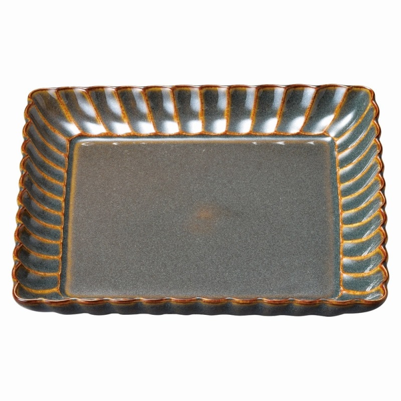 金正陶器 かすみ山藍　15.5cm正角皿 1個（ご注文単位1個）【直送品】