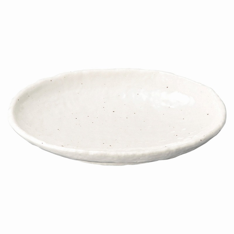 金正陶器 粉引石目 小判皿 1個(ご注文単位1個)【直送品】