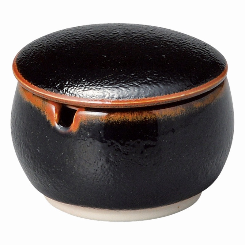 金正陶器 ゆず天目 辛子入 1個(ご注文単位1個)【直送品】