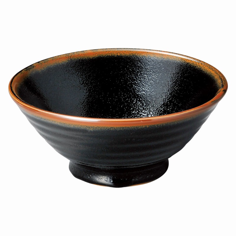 金正陶器 ゆず天目　6.0そば丼 1個（ご注文単位1個）【直送品】