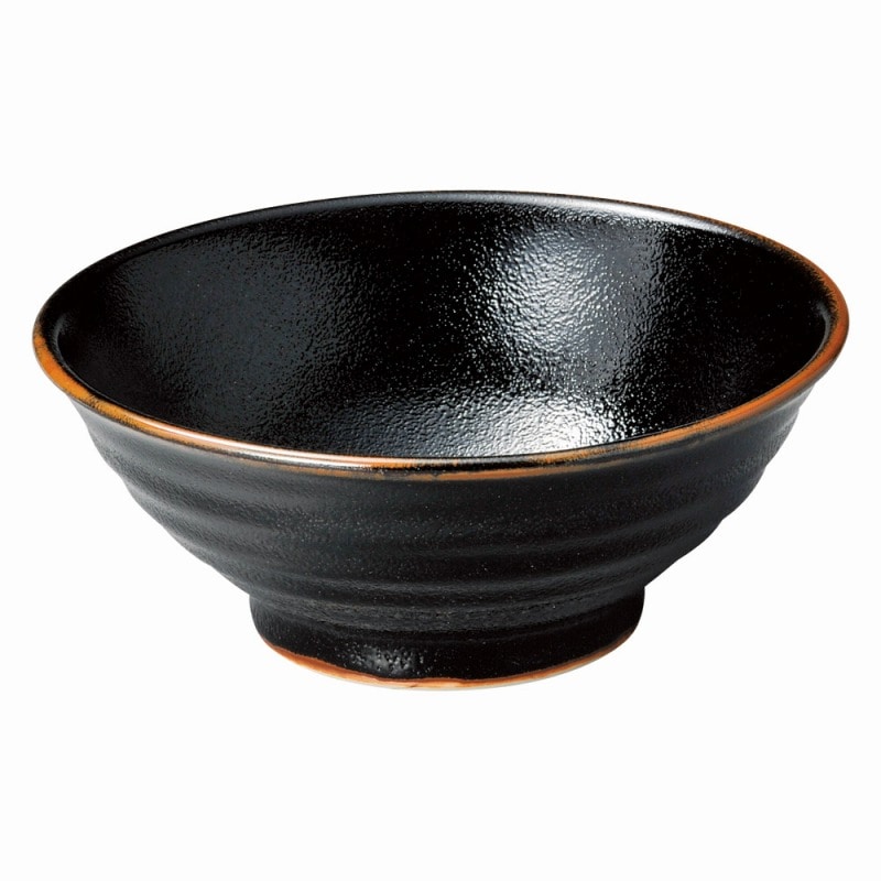 金正陶器 ゆず天目　6.5そば丼 1個（ご注文単位1個）【直送品】