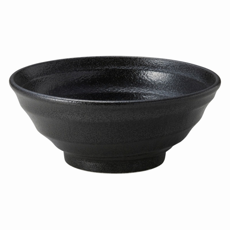 金正陶器 らせん　ブラック6.5丼 1個（ご注文単位1個）【直送品】