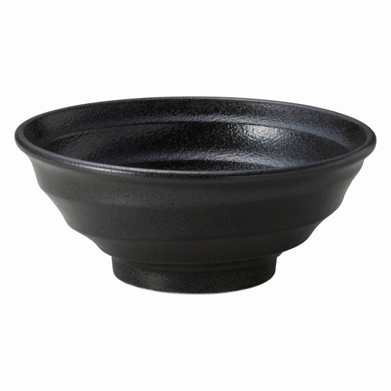 金正陶器 らせん ブラック7.0丼 1個(ご注文単位1個)【直送品】