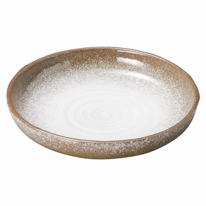 金正陶器 強化 伊賀白吹 7.0深丸皿 1個(ご注文単位1個)【直送品】