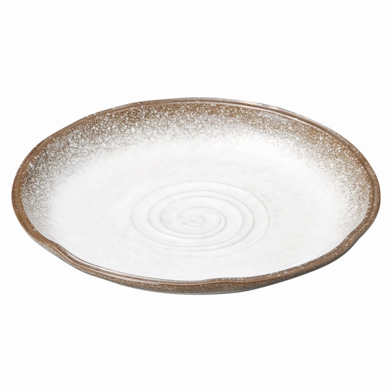 金正陶器 強化 伊賀白吹 7.0花形丸皿 1個(ご注文単位1個)【直送品】