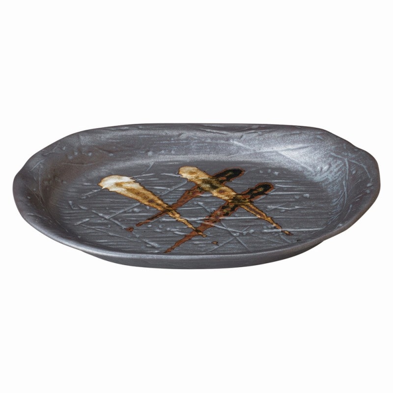 金正陶器 自然の詩 鉄人道 多用中皿 1個(ご注文単位1個)【直送品】