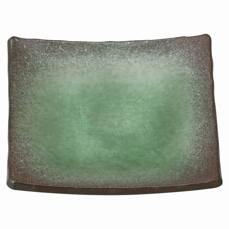 金正陶器 強化 伊賀ヒスイ (浜付)7.0正角皿 1個(ご注文単位1個)【直送品】