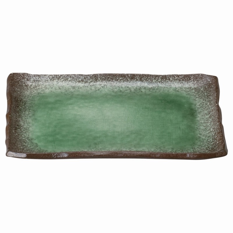 金正陶器 強化 伊賀ヒスイ 9.0長角皿 1個(ご注文単位1個)【直送品】