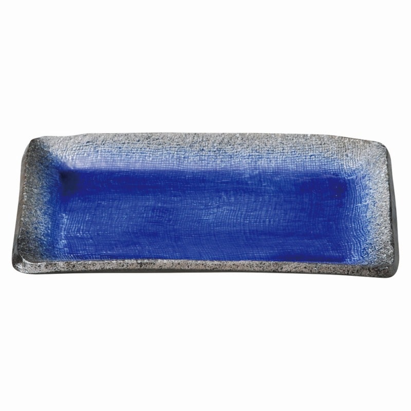 金正陶器 強化 伊賀るり釉 (初山)7.0長角皿 1個(ご注文単位1個)【直送品】