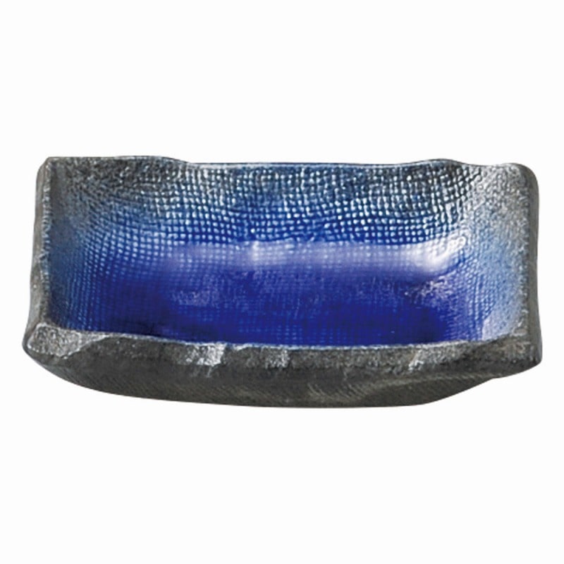 金正陶器 強化 伊賀るり釉 長角小皿 1個(ご注文単位1個)【直送品】