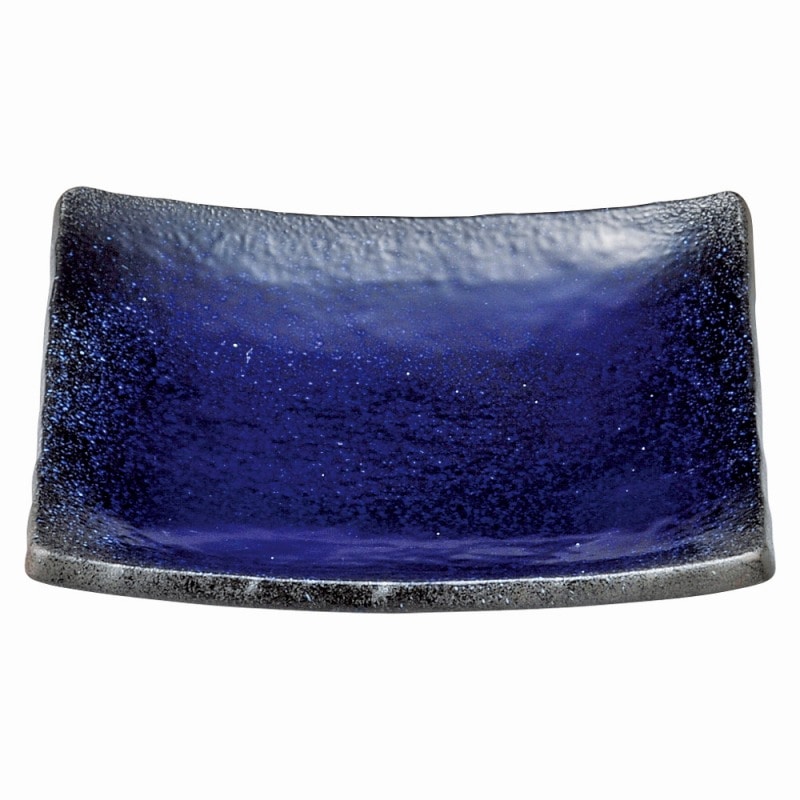 金正陶器 強化 伊賀るり釉 (浜付)7.0正角皿 1個(ご注文単位1個)【直送品】