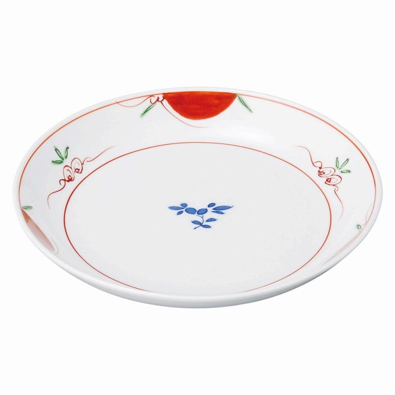 金正陶器 染錦春日（強化）　新丸6.0皿 1個（ご注文単位1個）【直送品】