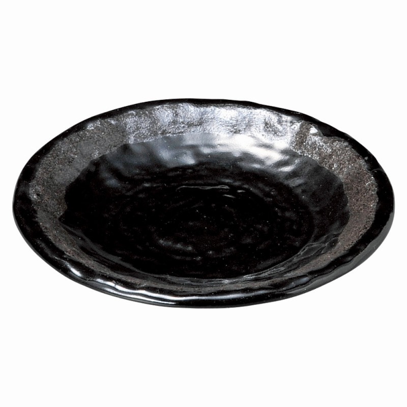 金正陶器 銀彩黒 石目5.0皿 1個(ご注文単位1個)【直送品】