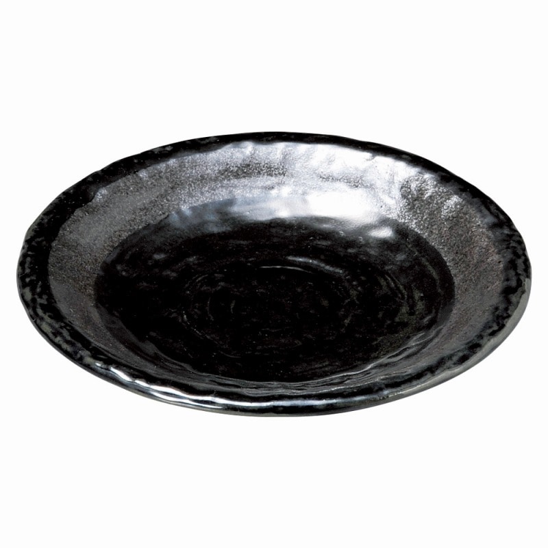金正陶器 銀彩黒 石目6.0皿 1個(ご注文単位1個)【直送品】