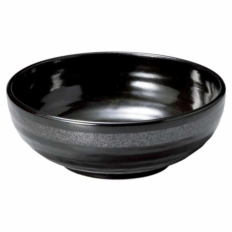 金正陶器 銀彩黒 6.5ボール 1個(ご注文単位1個)【直送品】