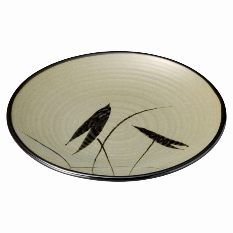 金正陶器 益子水草 7.5皿 1個(ご注文単位1個)【直送品】