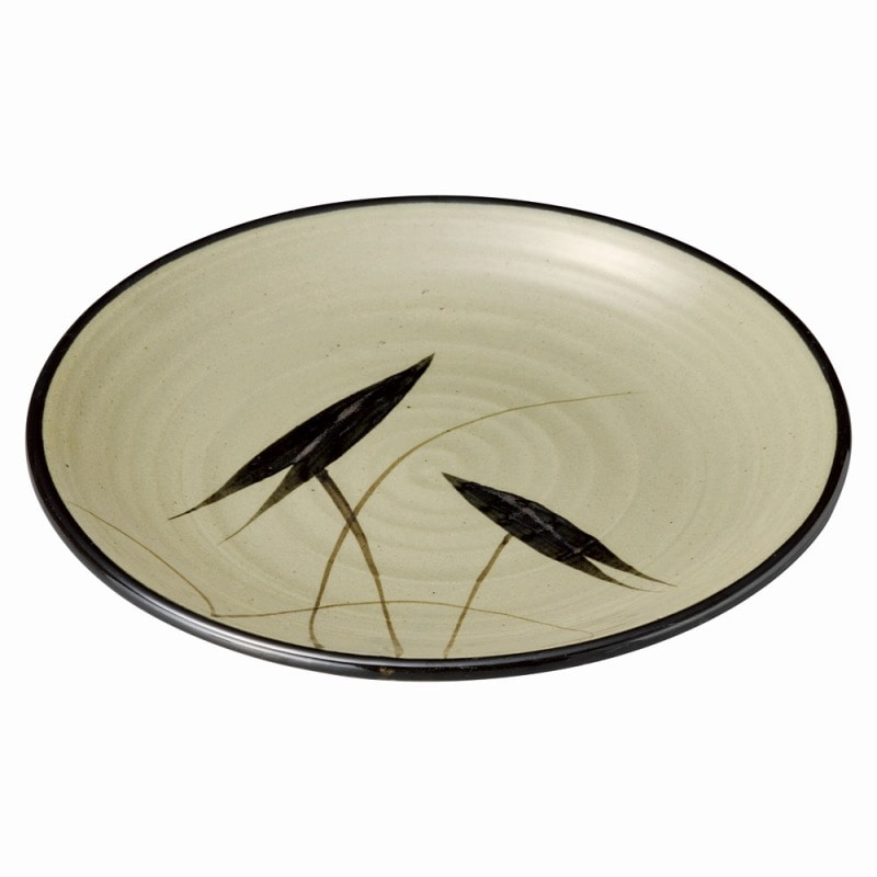 金正陶器 益子水草 9.0皿 1個(ご注文単位1個)【直送品】