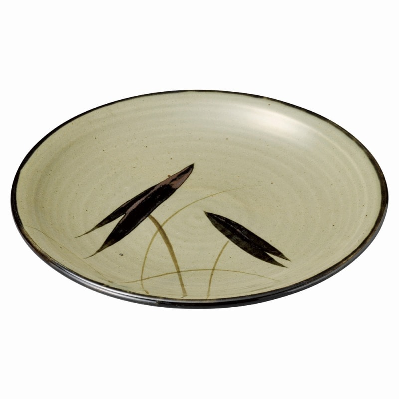 金正陶器 益子水草 10.0皿 1個(ご注文単位1個)【直送品】