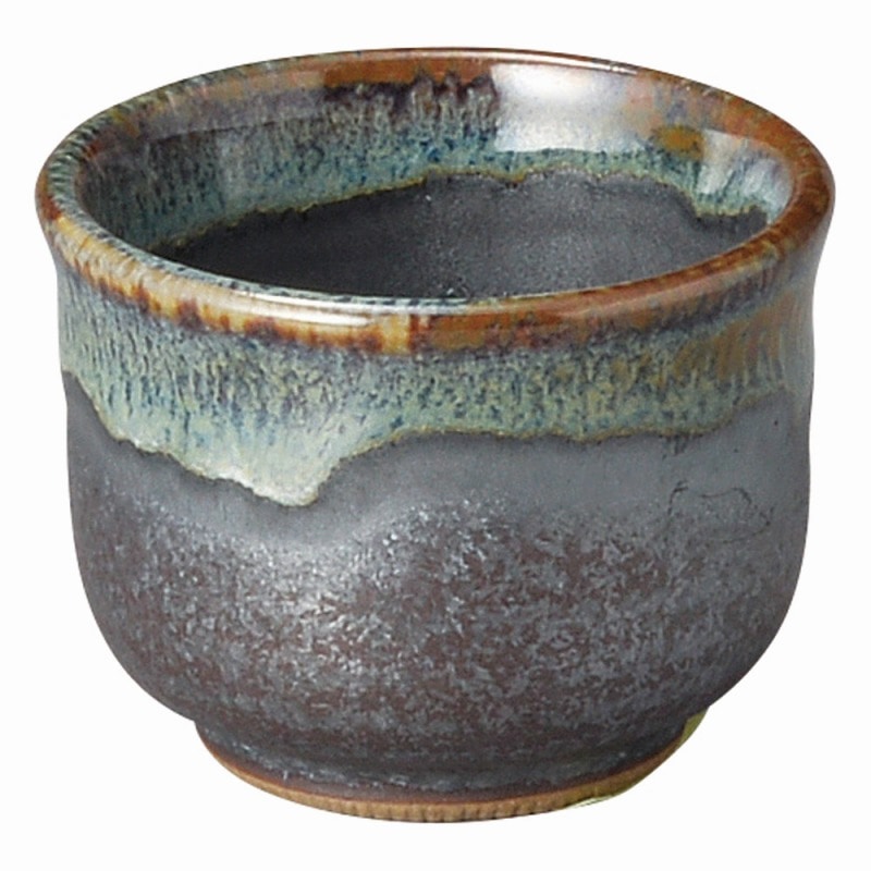 金正陶器 ブルー鉄釉 ぐい呑(小) 1個(ご注文単位1個)【直送品】