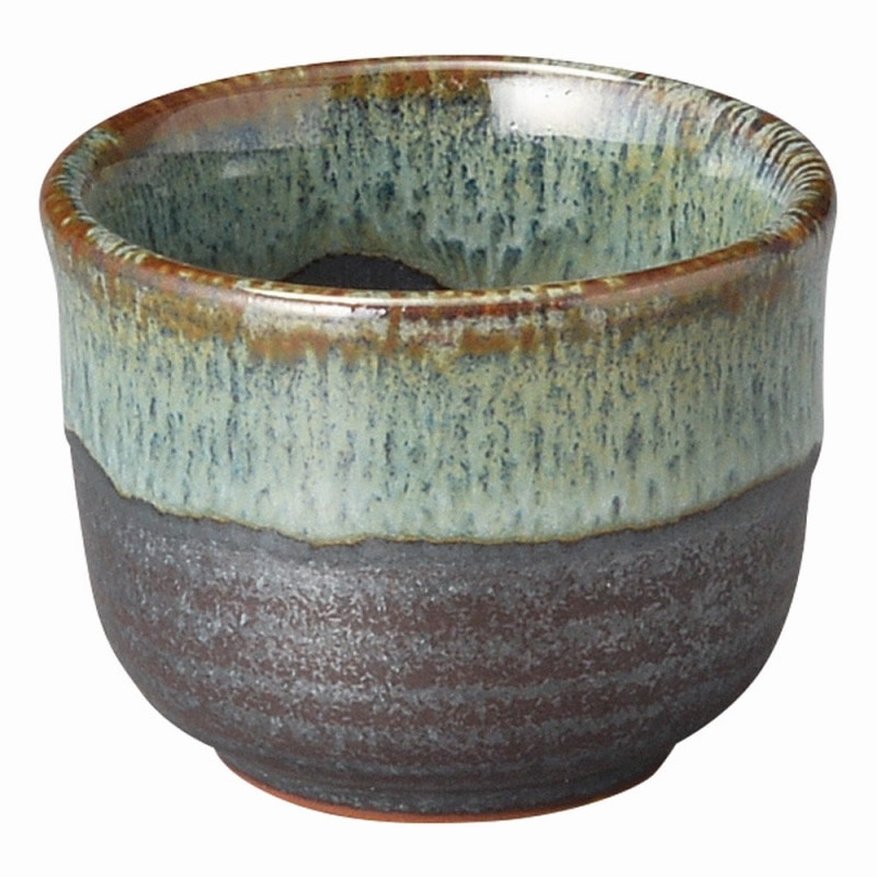 金正陶器 ブルー鉄釉 ぐい呑(大) 1個(ご注文単位1個)【直送品】