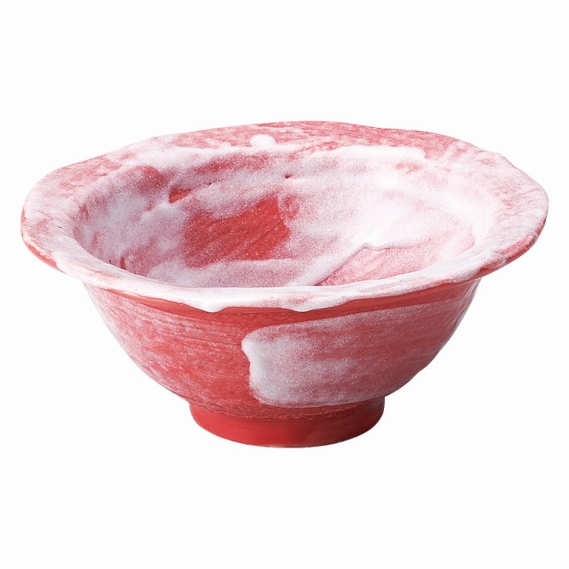 金正陶器 赤楽 輪花5.0鉢 1個(ご注文単位1個)【直送品】