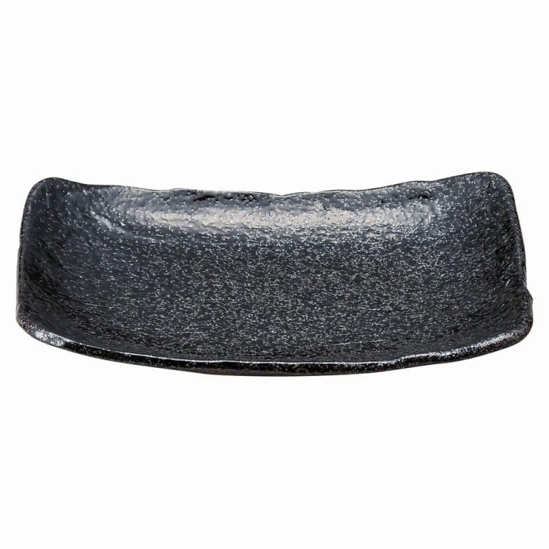 金正陶器 黒ちらし(強化) 長角7.0皿 1個(ご注文単位1個)【直送品】