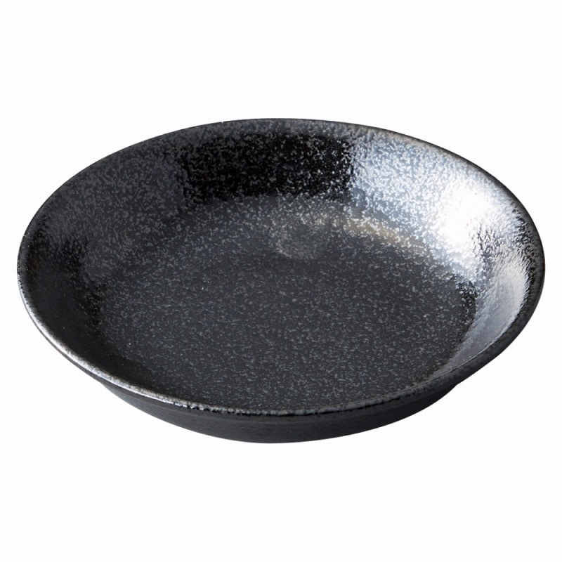金正陶器 美濃粉引(黒) 黒14cm深皿 1個(ご注文単位1個)【直送品】