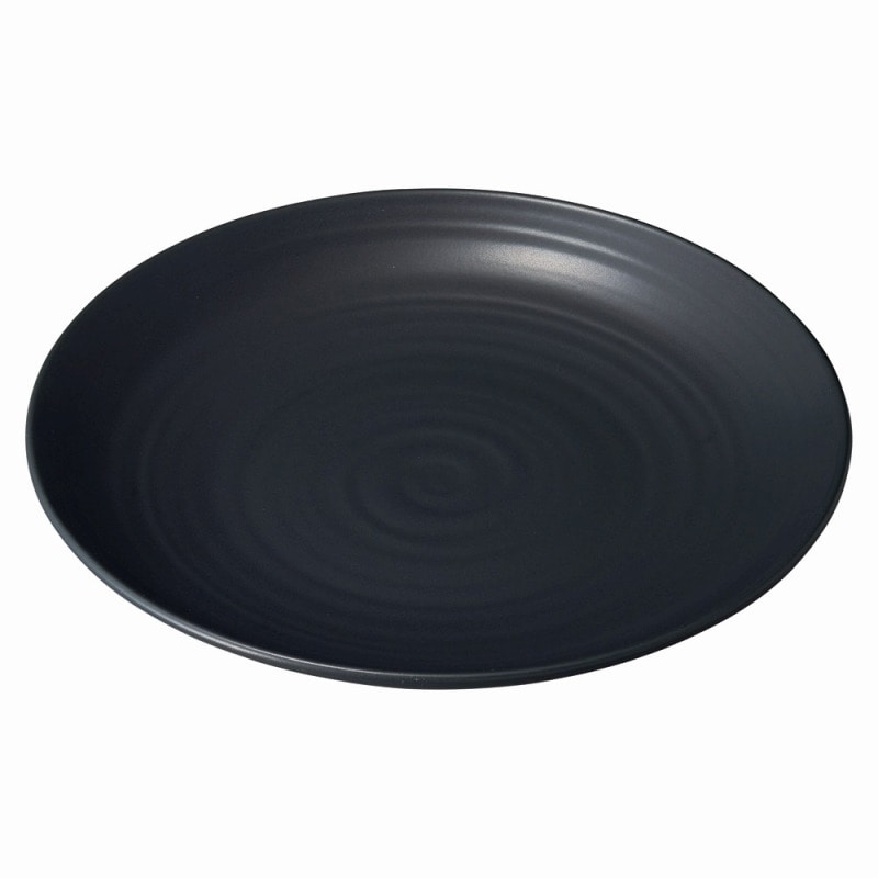 金正陶器 ソニック 8.0皿 黒 1個(ご注文単位1個)【直送品】