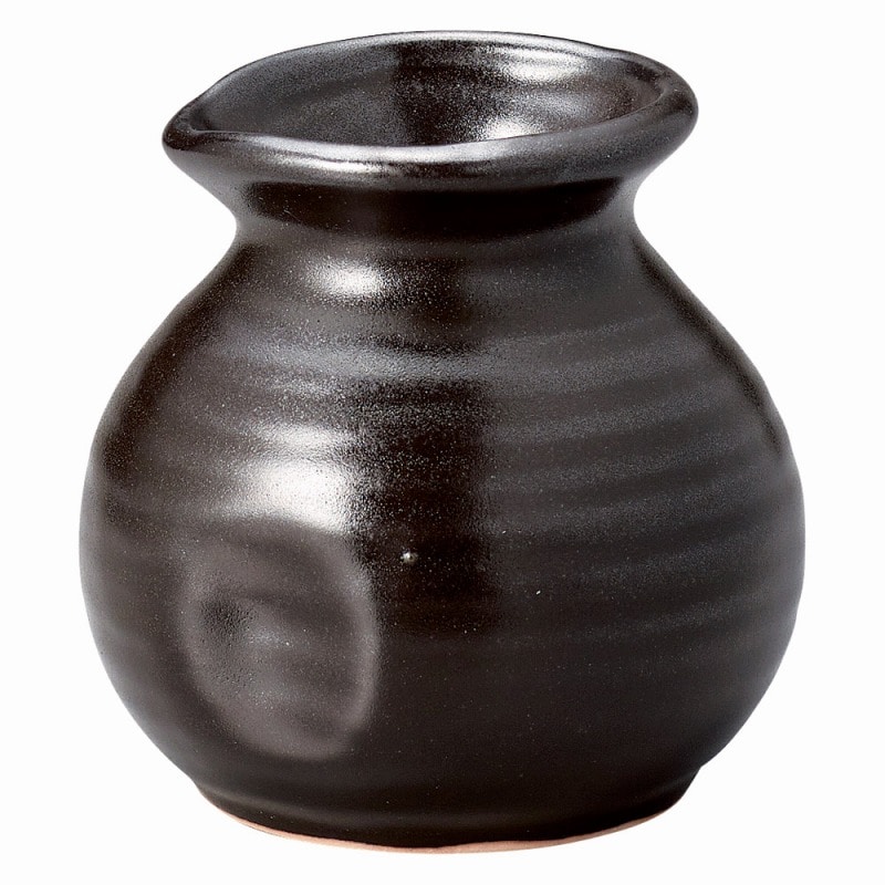 金正陶器 黒オリベ 出し徳利 1個(ご注文単位1個)【直送品】