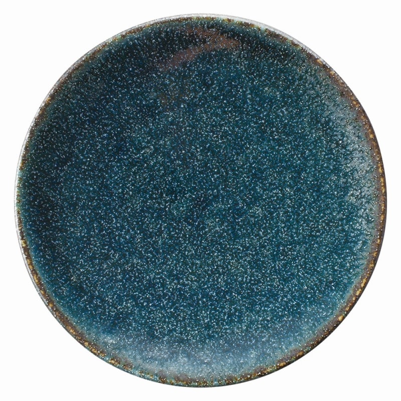 金正陶器 藍潤（うるみ）　4.0皿 1個（ご注文単位1個）【直送品】