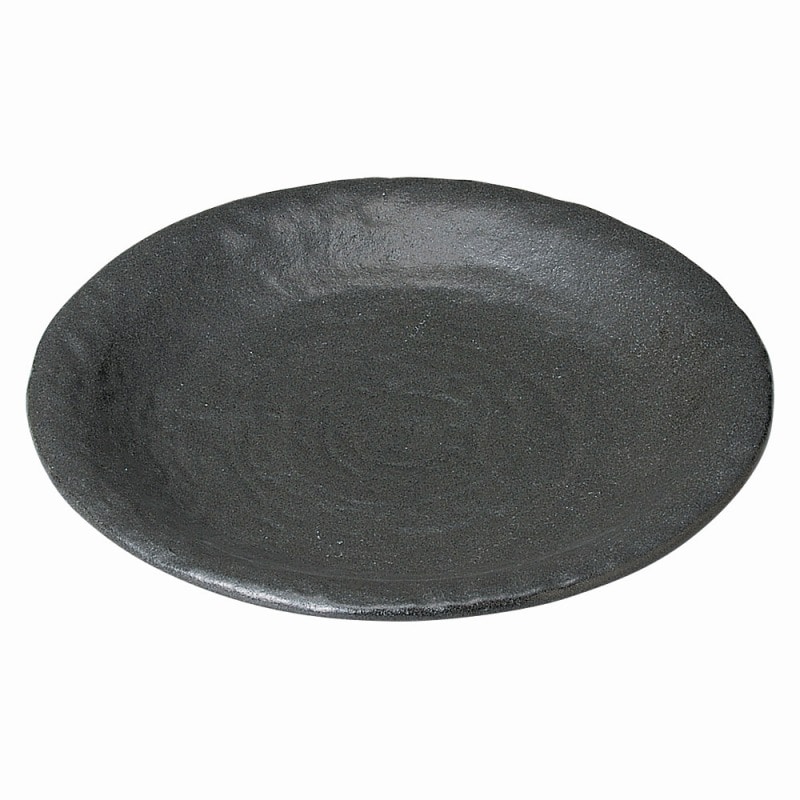 金正陶器 黒つゆ 8.0皿 1個(ご注文単位1個)【直送品】