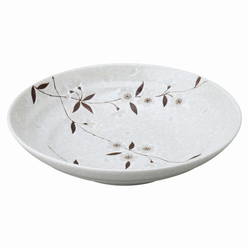 金正陶器 白雪桜　三ツ輪7.5めん皿 1個（ご注文単位1個）【直送品】