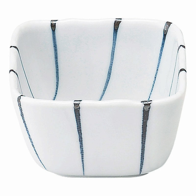 金正陶器 ストライプ　3.6角小鉢 1個（ご注文単位1個）【直送品】