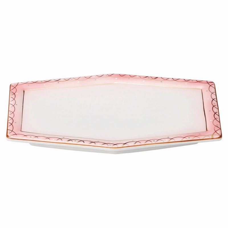 金正陶器 春野　六角8.0皿 1個（ご注文単位1個）【直送品】