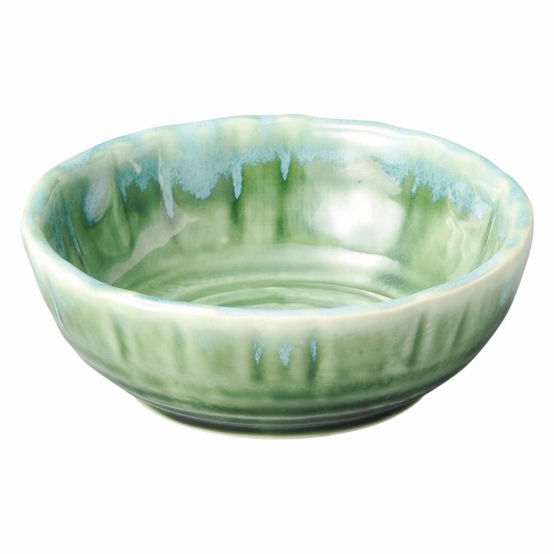 金正陶器 流水織部 花形5.0ボール 1個(ご注文単位1個)【直送品】