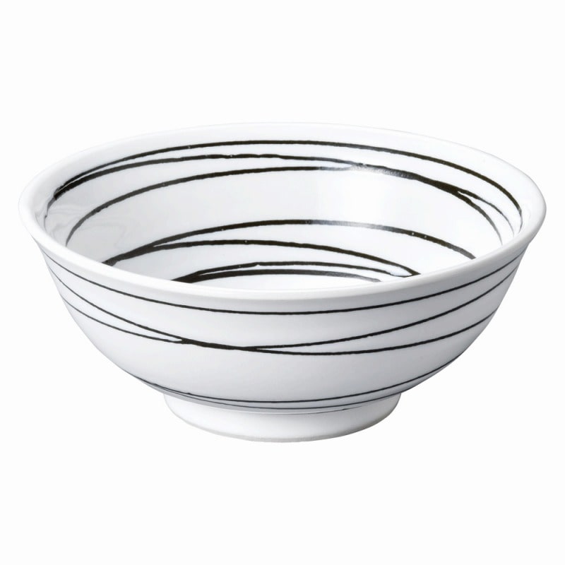 金正陶器 白天目うず潮 6.5そば丼 1個(ご注文単位1個)【直送品】