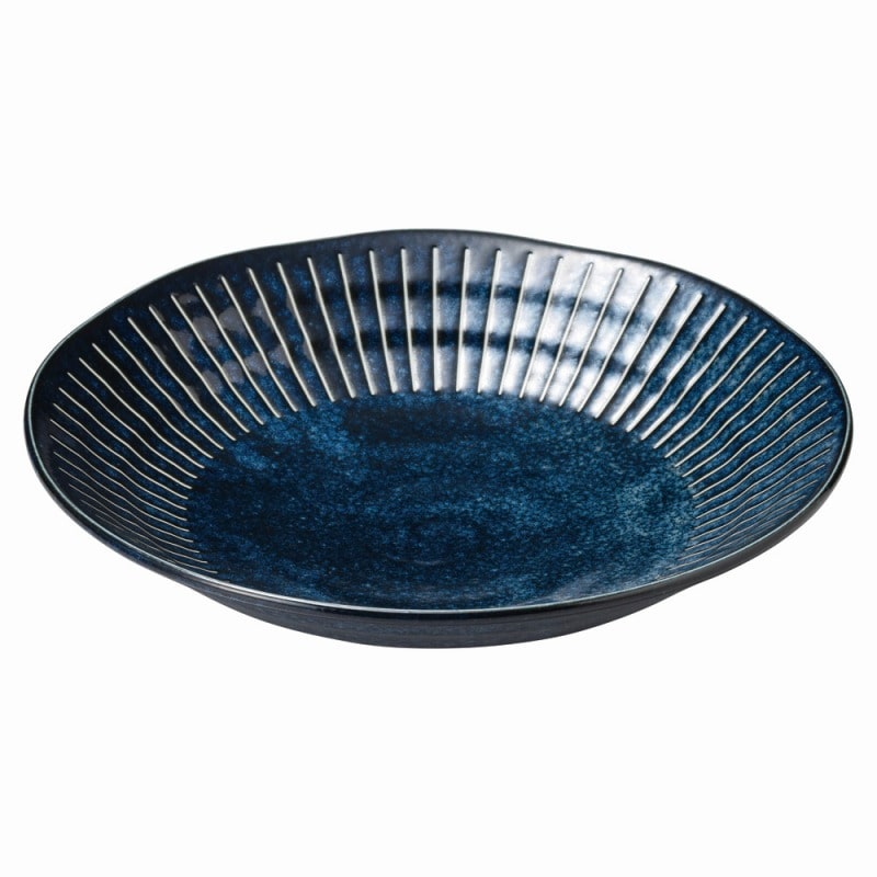 金正陶器 色釉撥水十草海碧 和軽10吋スープ 1個(ご注文単位1個)【直送品】