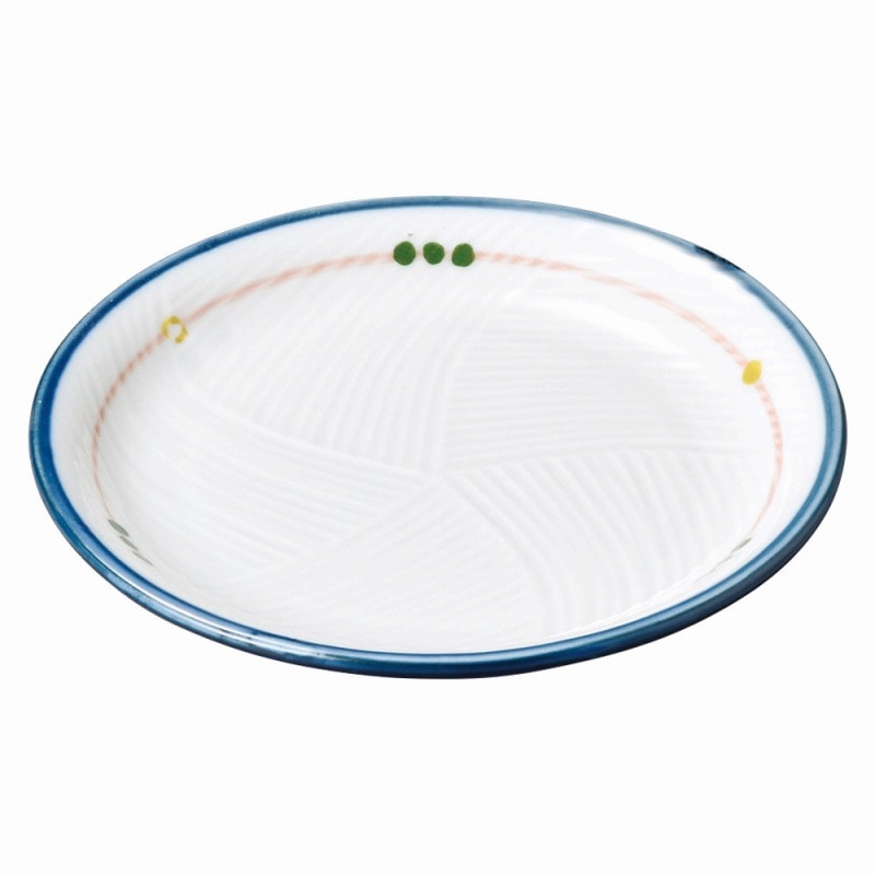 金正陶器 古代釉グリン散らし（強化）　メタ6吋皿 1個（ご注文単位1個）【直送品】